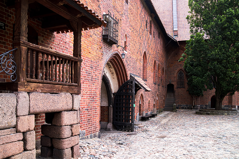 Zamek w Malborku dziedziniec